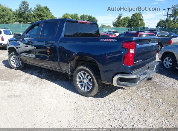 1GCPDKEK0NZ637384 2022 CHEVROLET SILVERADO Синий Задняя левая четверть