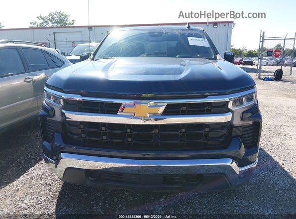 1GCPDKEK0NZ637384 2022 CHEVROLET SILVERADO Синий Вид спереди