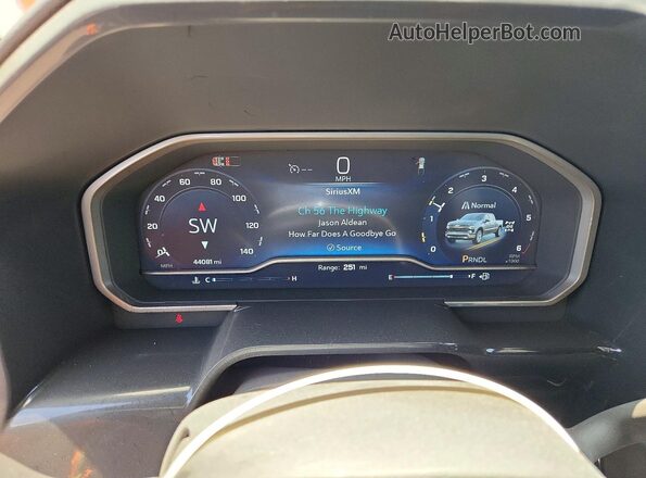 1GCPDKEK3RZ364026 2024 CHEVROLET SILVERADO White Instrument cluster view
