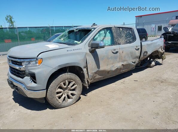 1GCPDKEK4RZ303820 2024 CHEVROLET SILVERADO Gray Передня ліва чверть