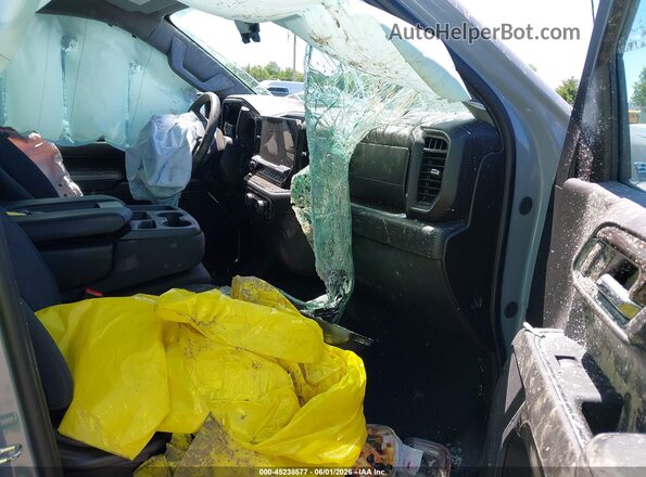 1GCPDKEK4RZ303820 2024 CHEVROLET SILVERADO Gray Вид салону спереду