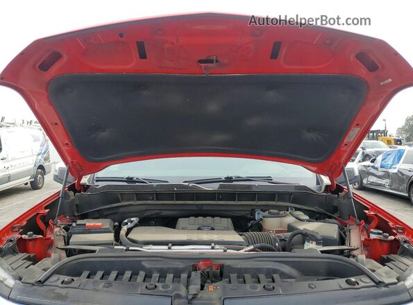 1GCPDKEK5NZ638840 2022 CHEVROLET SILVERADO Red უკანა სალონის ხედი