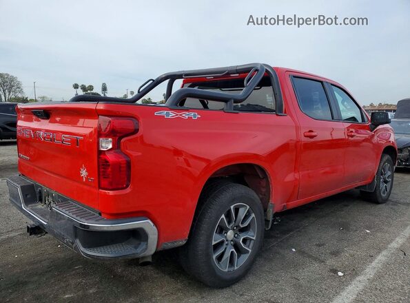 1GCPDKEK5NZ638840 2022 CHEVROLET SILVERADO Red უკანა მარჯვენა
