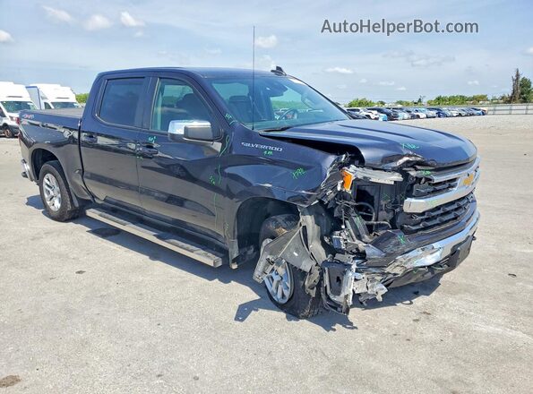 1GCPDKEK6PZ207703 2023 CHEVROLET SILVERADO Black Przód prawy