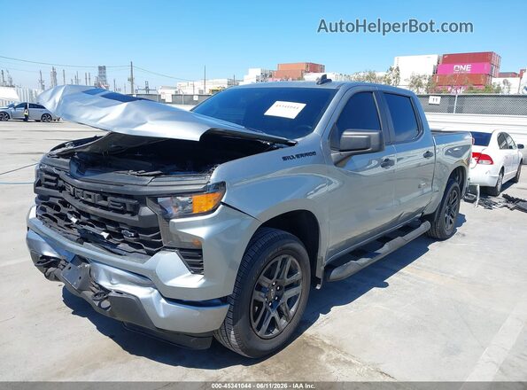 1GCPKBEK0SZ240923 2025 CHEVROLET SILVERADO Gray Vista tres cuartos delantera izquierda