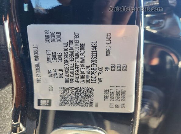 1GCPSBEK9S1114431 2025 CHEVROLET COLORADO Черный Вид подкапотного пространства