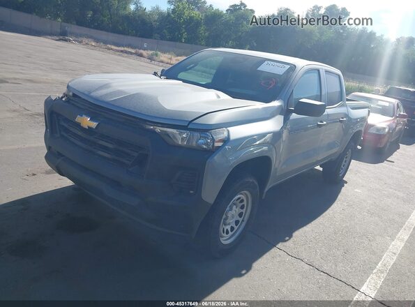 1GCPSBEKXT1174719 2026 CHEVROLET COLORADO Gray წინა მარცხენა ხედი სამი მეოთხედიდან