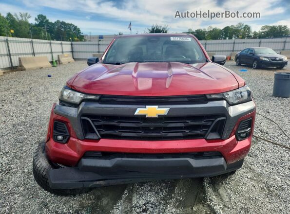 1GCPSCEK1R1121695 2024 CHEVROLET COLORADO Burgundy Դիմացի տեսք