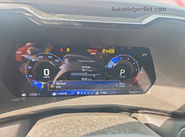 1GCPSCEK1R1121695 2024 CHEVROLET COLORADO Burgundy Սարքավորումների վահանակի տեսք