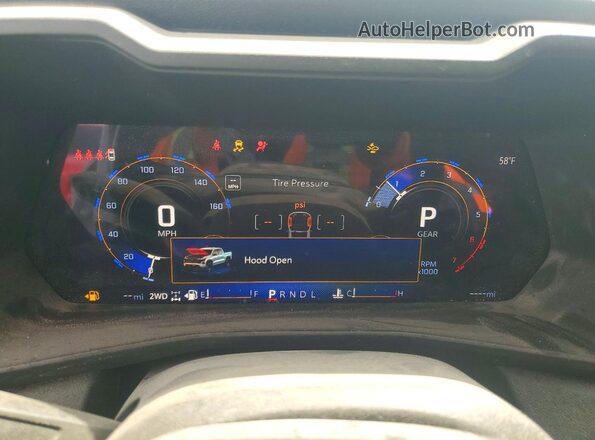 1GCPTBEK3S1122618 2025 CHEVROLET COLORADO Белый Вид щитка приборов