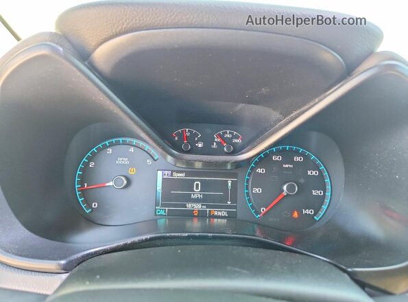 1GCPTCE12H1148455 2017 CHEVROLET COLORADO Silver Instrument cluster view
