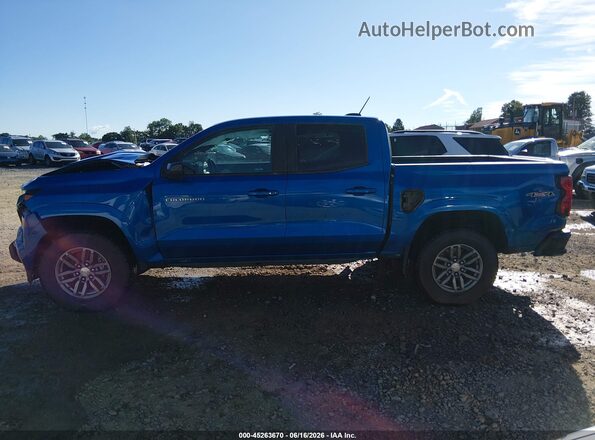 1GCPTCEK9P1120532 2023 CHEVROLET COLORADO Blue უკანა სალონის ხედი