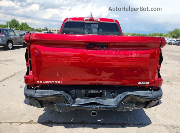 1GCPTDEK1P1246342 2023 CHEVROLET COLORADO Красный Вид сзади