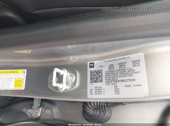 1GCPTDEK7R1177210 2024 CHEVROLET COLORADO Gray Շարժիչի բաժամունքի տեսք