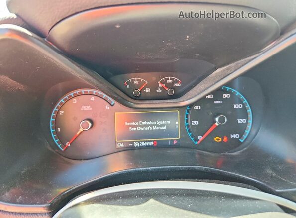 1GCPTEE14M1189157 2021 CHEVROLET COLORADO Белый Вид щитка приборов