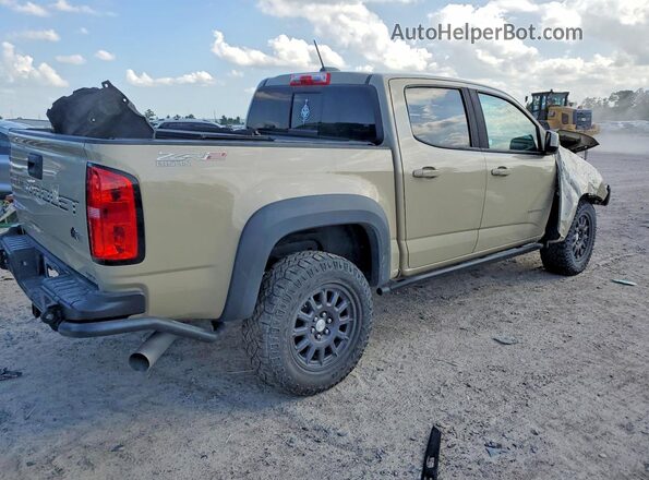 1GCPTEE17M1269374 2021 CHEVROLET COLORADO Tan 