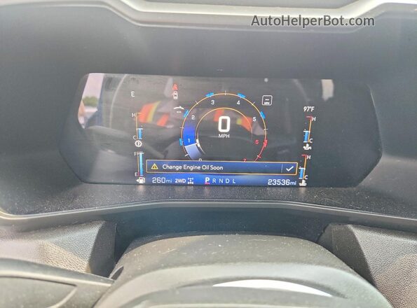 1GCPTEEK3P1208942 2023 CHEVROLET COLORADO Blue Սարքավորումների վահանակի տեսք