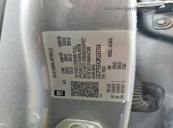 1GCPTEEK3R1162354 2024 CHEVROLET COLORADO Gray Շարժիչի բաժամունքի տեսք