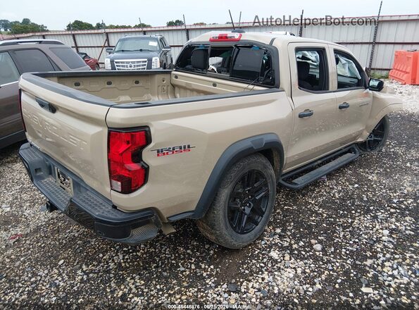 1GCPTEEK5P1172025 2023 CHEVROLET COLORADO Gold Trasero derecho