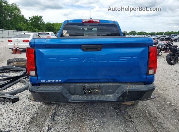1GCPTEEK6P1170512 2023 CHEVROLET COLORADO Blue Вид ззаду