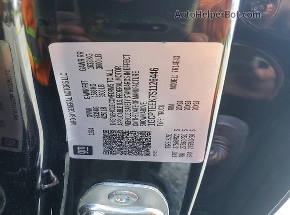 1GCPTEEK7S1126446 2025 CHEVROLET COLORADO Black 