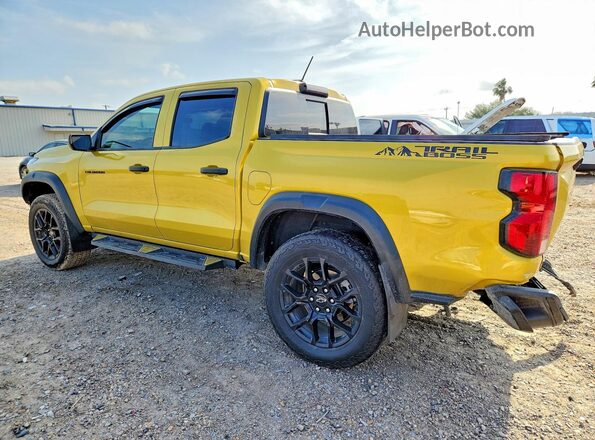 1GCPTEEK8P1160242 2023 CHEVROLET COLORADO Yellow Trasero izquierdo