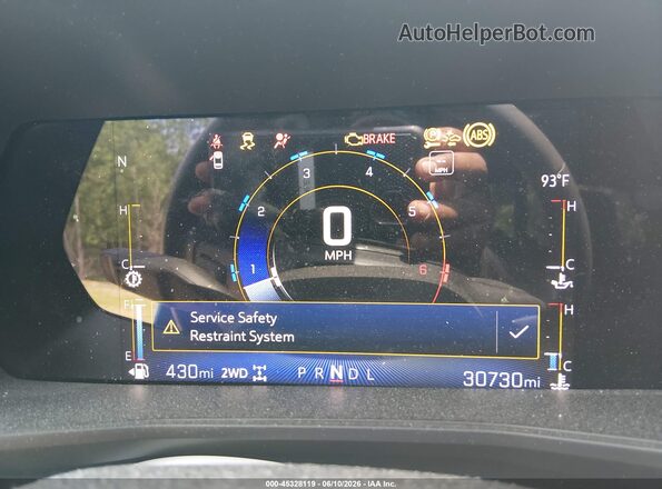 1GCPTEEK8P1252127 2023 CHEVROLET COLORADO Blue Вид задніх сидінь