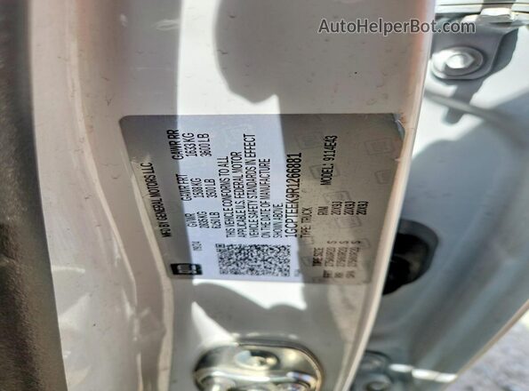 1GCPTEEK9R1266881 2024 CHEVROLET COLORADO White Widok komory silnika