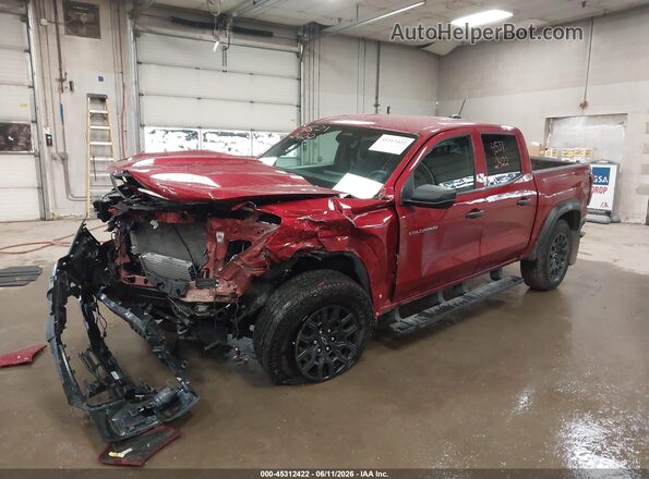 1GCPTEEKXR1133353 2024 CHEVROLET COLORADO Red Առջևի ձախ երեք քառորդ տեսարան