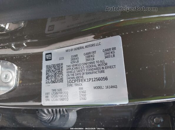 1GCPTFEK1P1256056 2023 CHEVROLET COLORADO Коричневый Вид подкапотного пространства