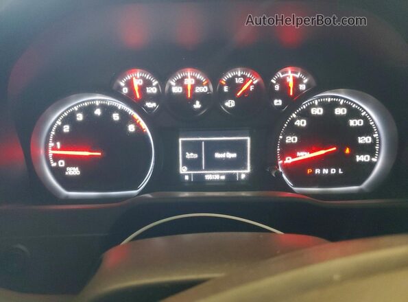 1GCPWBEF7LZ367001 2020 CHEVROLET SILVERADO Charcoal Instrument cluster view