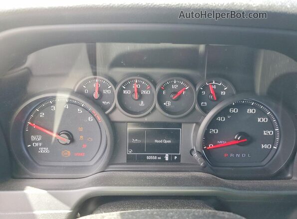1GCPWBEK0MZ216242 2021 CHEVROLET SILVERADO Black ხელსაწყოთა პანელის ხედი