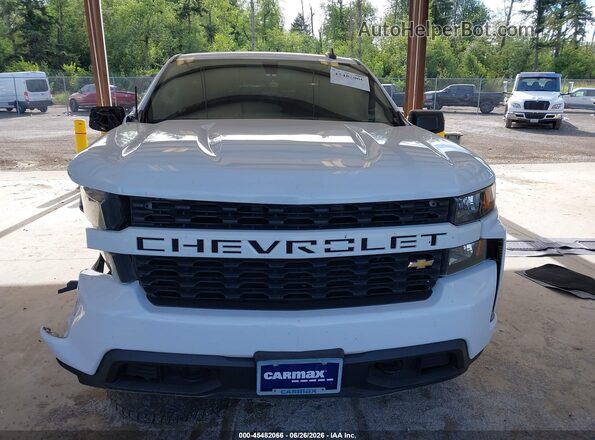 1GCPWBEK5MZ246871 2021 CHEVROLET SILVERADO White Rear interior view