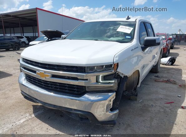 1GCPWCED4MZ129080 2021 CHEVROLET SILVERADO White Vista tres cuartos delantera izquierda