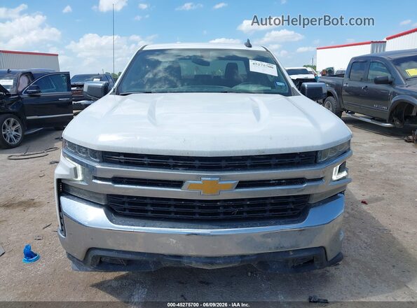 1GCPWCED4MZ129080 2021 CHEVROLET SILVERADO White Vista del cuadro de instrumentos