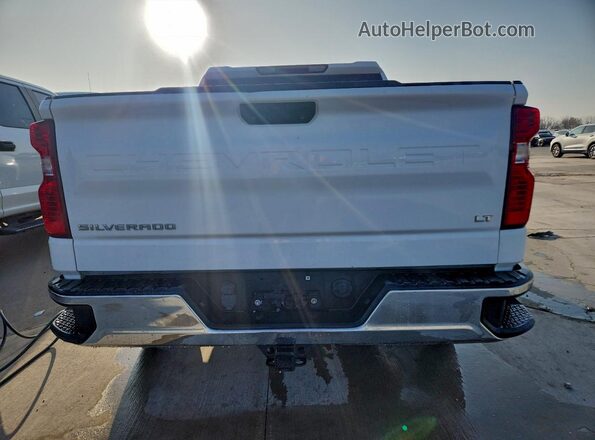 1GCPWCEDXMZ238885 2021 CHEVROLET SILVERADO Белый Вид сзади