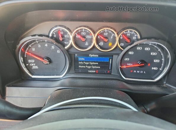 1GCPWCEDXMZ238885 2021 CHEVROLET SILVERADO Белый Вид щитка приборов