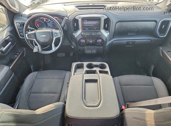 1GCPWCEDXMZ238885 2021 CHEVROLET SILVERADO Белый Вид панели приборов