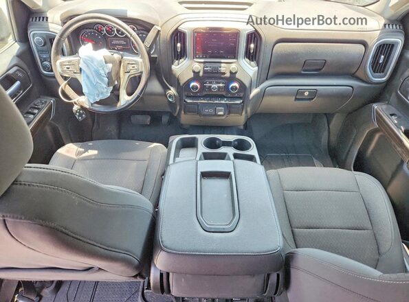 1GCPWCEK5NZ103524 2022 CHEVROLET SILVERADO Blue Вид панелі приладів