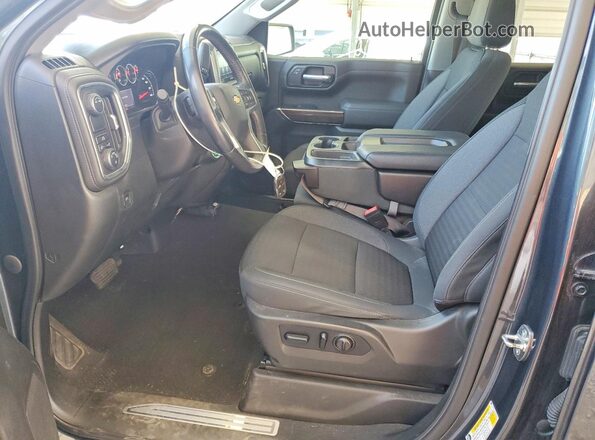 1GCPWCET2MZ385452 2021 CHEVROLET SILVERADO Угольный Вид салона спереди