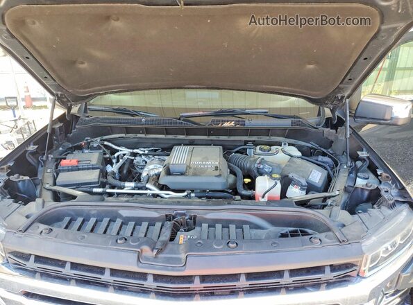 1GCPWCET2MZ385452 2021 CHEVROLET SILVERADO Угольный Вид задней части салона