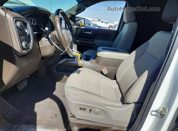 1GCPWDED3LZ130967 2020 CHEVROLET SILVERADO White Vista interior delantera