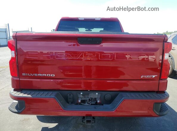 1GCPWDED3LZ297149 2020 CHEVROLET SILVERADO Red Вид ззаду