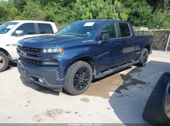 1GCPWDED6KZ204204 2019 CHEVROLET SILVERADO Blue წინა მარცხენა ხედი სამი მეოთხედიდან