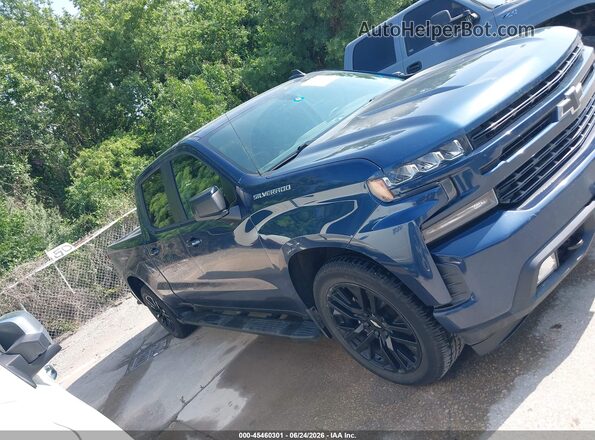 1GCPWDED6KZ204204 2019 CHEVROLET SILVERADO Blue უკანა სალონის ხედი