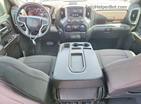 1GCPWDED9KZ184160 2019 CHEVROLET SILVERADO Blue Вид панелі приладів