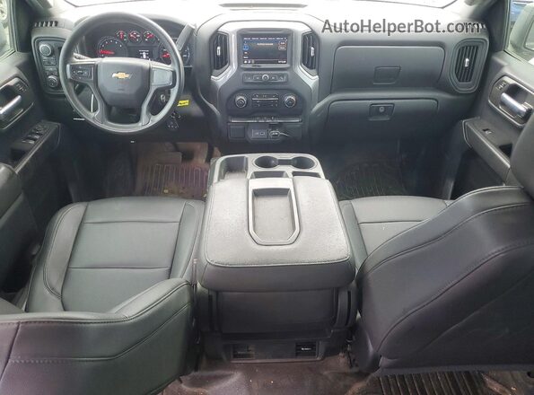 1GCPYAEH5MZ223695 2021 CHEVROLET SILVERADO White Widok deski rozdzielczej