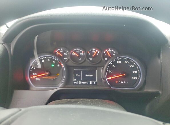 1GCPYBEK4MZ398151 2021 CHEVROLET SILVERADO White Vista del cuadro de instrumentos
