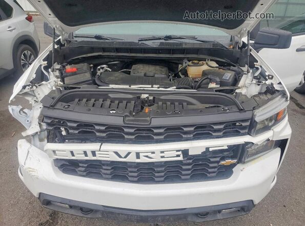 1GCPYBEK4MZ398151 2021 CHEVROLET SILVERADO White Vista interior trasera