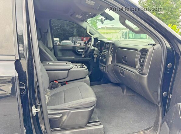 1GCPYBEK6MZ324018 2021 CHEVROLET SILVERADO Black Front interior view